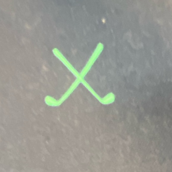 BOYS 14, UNDER ARMOUR GOLF ⛳️ SHORTS. GREEN GOLF CLUBS ON NAVY SHORT. - Picture 2 of 5